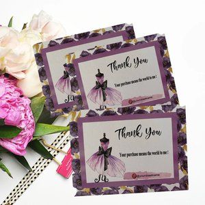 Thank You Cards, Poshmark Closet Thank You Cards - Floral Thank You Card